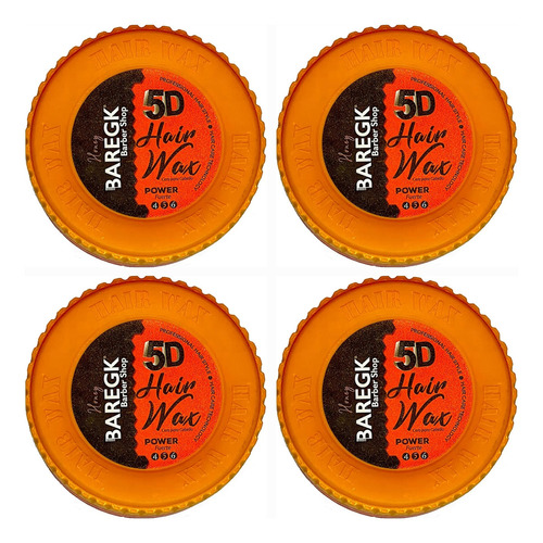 Paquete De 4 Ceras Cabello Baregk Peinado 5d 150ml