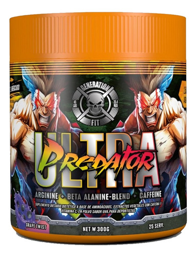 Predactor Generation Fit Arginina Beta Alanina Pre Workout