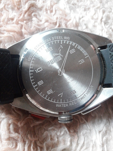Relogio Puma Octane 9606gopmnu2 Aco Pulseira Silicone 48mm
