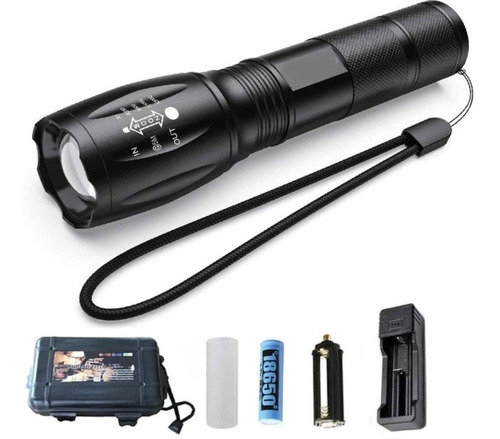 Lampara Tactica 3300 Lumens Creeled T6 Recargable Envigratis