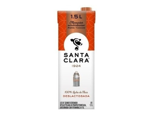 Leche Santa Clara Deslactosada 1.5 Lt Pack Con 10 Piezas