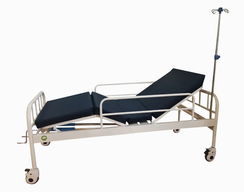 Cama Hospitalaria Con Barandales Colchón Portasuero Gratis