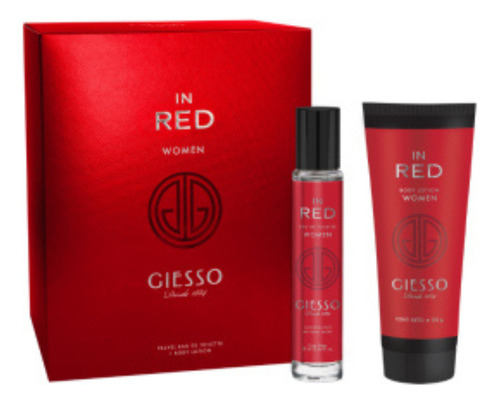 Giesso In Red M Edt X19ml + B.lotion X100gr
