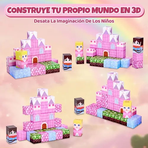 Mruikeny - Fichas magnéticas, bloques de construcción para niños y niñas de 3, 4, 5, 6, 7, 8 años. Juguetes de apilar con imanes coloridos. Regalo de cumpleaños para niños pequeños. Conjunto de Mruikeny - Fichas magnéticas, bloques de construcción para niños y niñas de 3, 4, 5, 6, 7, 8 años. Juguetes de apilar con imanes coloridos. Regalo de cumpleaños para niños pequeños. Conjunto de