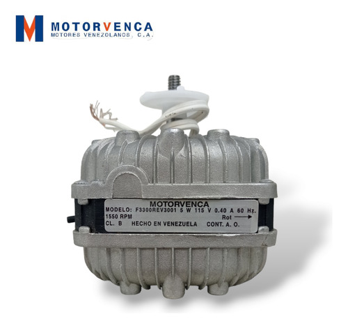 Motor Ventilador 5w 115v 1550rpm Motorvenca Rev-3001