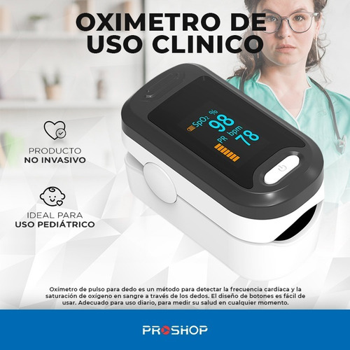 Imagen 3 de 10 de Oximetro Pulso Saturometro Digital Saturador Oxigeno Anmat !