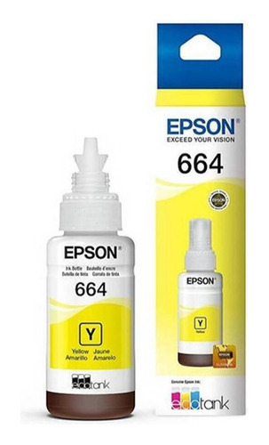 Tinta Epson Yellow T6644 L210 L355 L365 L380 L395 Original 