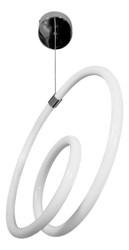 Lámparas Decorativas Colgantes Modernas 18w Dekor Dl-2418 Estructura Cromo