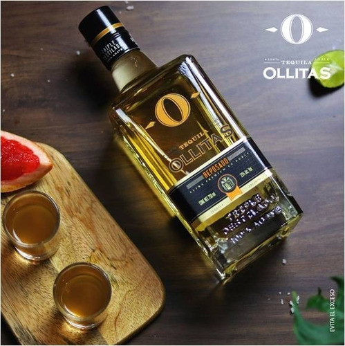 Tequila Ollitas Reposado Triple Destilado 100% Agave