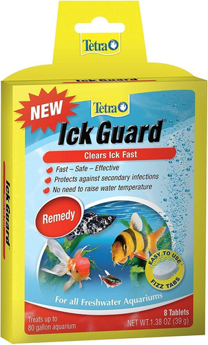 Tabletas De Guardia Tetra Ick - 24 Tabletas Total (3 Paquete