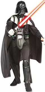 Disfraz De Rubie Star Wars Darth Vader Deluxe Adulto, Negro,