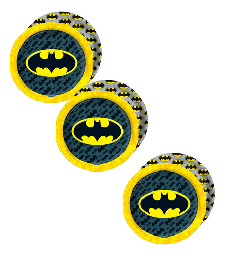 Decoração Batman Geek Festa Aniversário Pratos 18cm 8 Uni