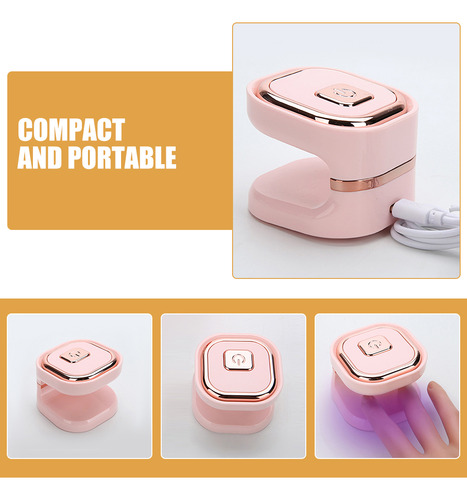 Lâmpada De Unhas Uv: Luz De Secador De Unhas Led Portátil Mi