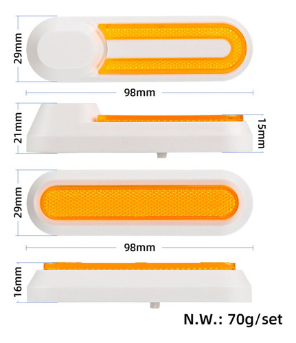 Funda Decorativa Para Horquilla, Juego De 4 Cubos De Rueda P