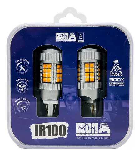 Led Cree Ir100 T20 7443 Chip Csp 21/5w Posicion Diurna Ambar T20 7443 Amarillo/ Ambar Amarillo/ Ambar