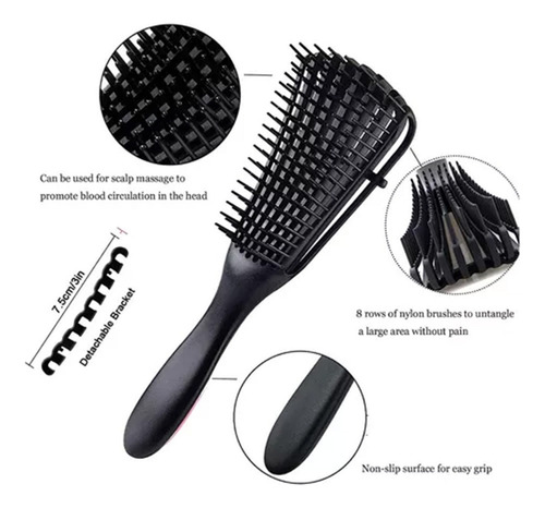 Set 10 En 1 Cepillos Para Cabello Desenredar Pelo Rizado