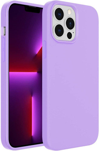 Funda Jetech Para iPhone 13 Pro Max 6,7 (morado Claro)