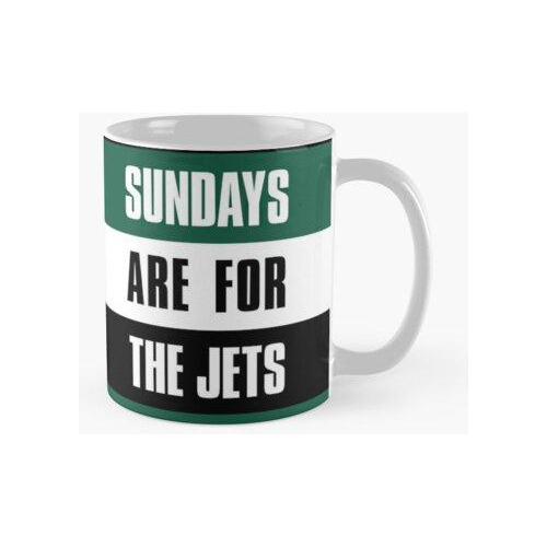 Taza Los Domingos Son Para Los Jets, Los Fanáticos Del Fútbo