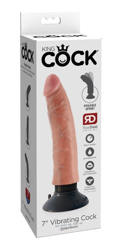 Vibrador King Cock 7, Grande, Consolador Prótesis Sexshop