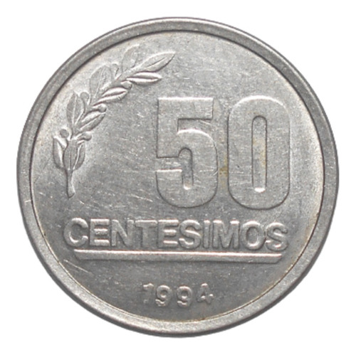 Uruguay Moneda De 50 Centésimos 1994 - Km#106 - Artigas.