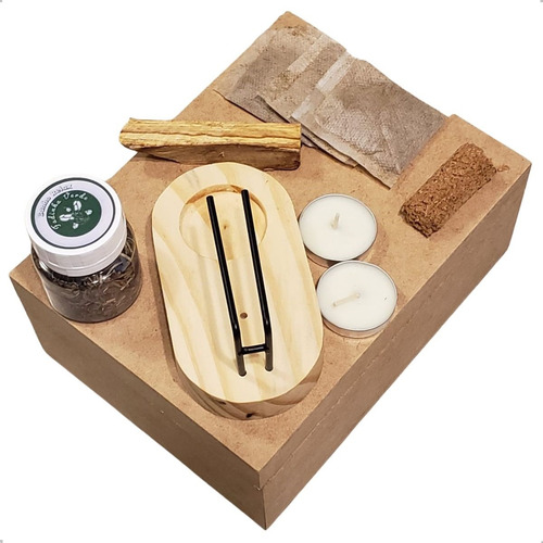Presente Relax kit Incensário Palo Santo Incenso Espiritual