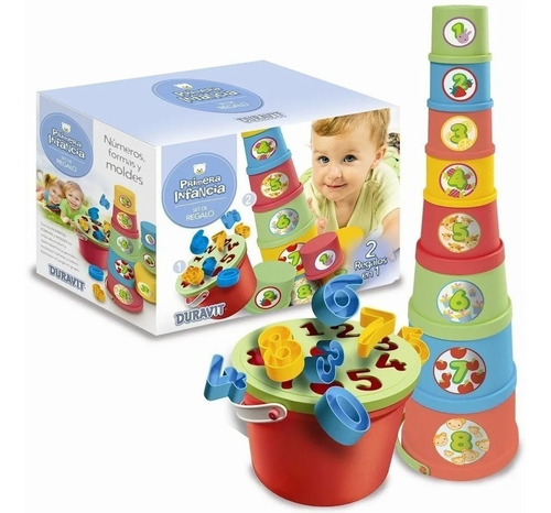 Imagen 1 de 2 de Set De Encastre Y Torre 2 En 1 Duravit 672 Primera Infancia
