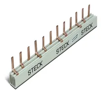 Comprar Barramento Trifásico Pente 16 Disjuntores 3x5 80a Din Steck