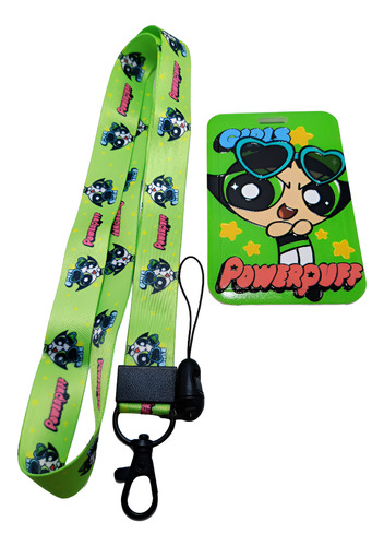 Portagafete Credencial Con Lanyard Las Chicas Superpoderosas Bellota