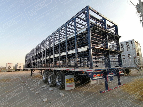 Remolque Jaula Para Transporte De Cerdos 48 Pies 3 Ejes 2025