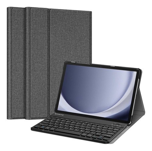 Funda Con Teclado Para Samsung Galaxy Tab A9 Plus Negro Gray