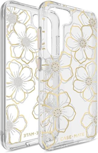 Funda Samsung Galaxy S23 Plus Transparente De Flores De Gems