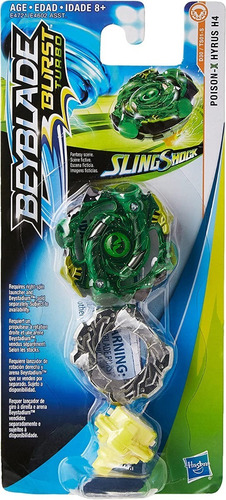 Imagen 1 de 2 de Beyblade Burst Slingshock Poison-x Hyrus H4 Sin Lanzador