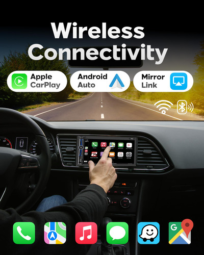 Pantalla Táctil Hd Power Acoustik Cpaa-70d De 7 Pulgadas Par