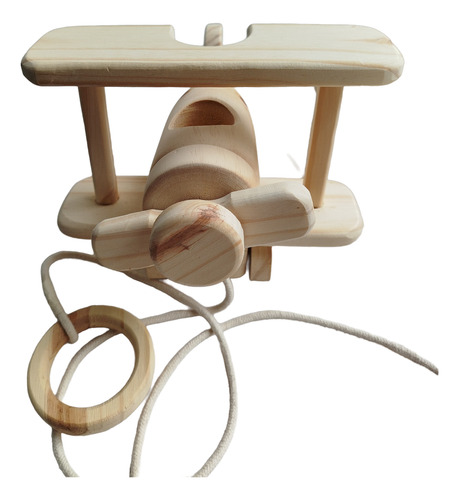 Avioneta De Madera Montessori Avion Doble Ala Madera De Pino