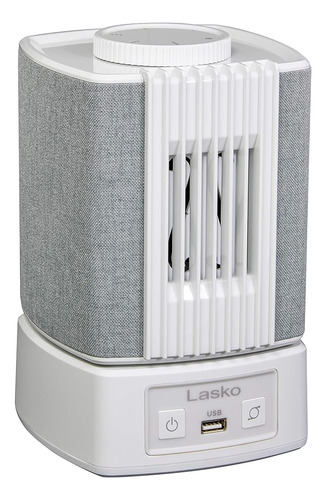 Lasko Sb101 Slumberbreeze 2-en-1 Ventilador De Mesa Pequeña 