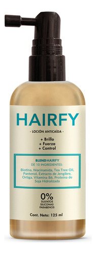 Loción Anticaída Hairfy - Con Biotina, Niacinamida, Tea Tree Oil, Pantenol, Ortiga Y Más - 125ml