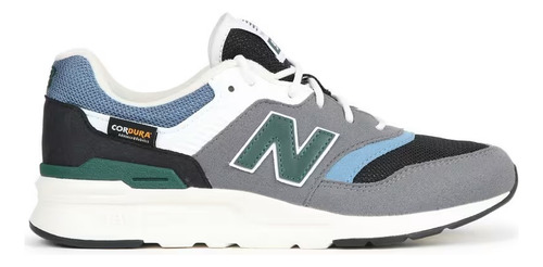 Tenis New Balance 997 Running Gris Con Verde Niño Grande / C