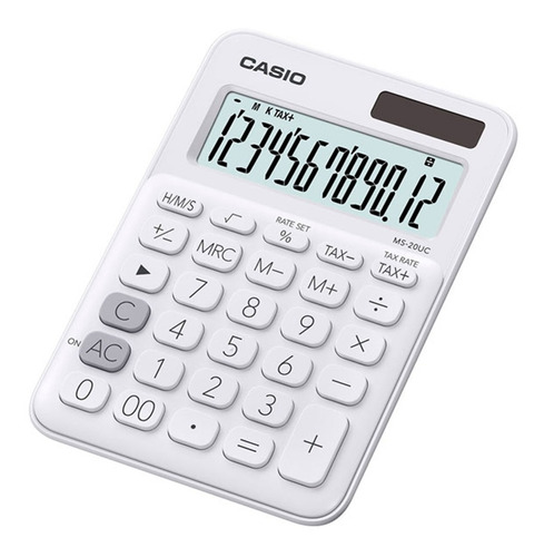 Calculadora Casio De Escritorio Ms-20uc-bk Pila Y Solar