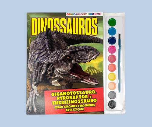 Livro Dinossauros - Livro Para Pintar Com Aquarela, De On Line A (instituição). On Line Editora, Capa Mole, Edição 6 Em Português, 2022