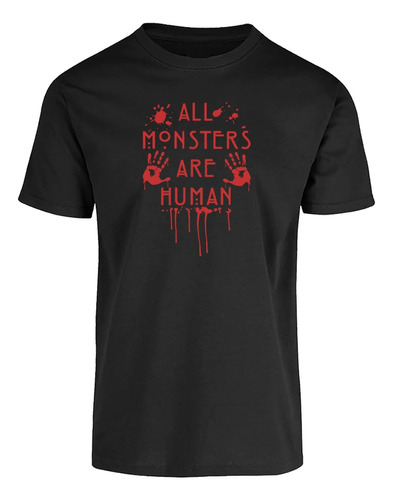 Playera All Monsters Are Human American Horror