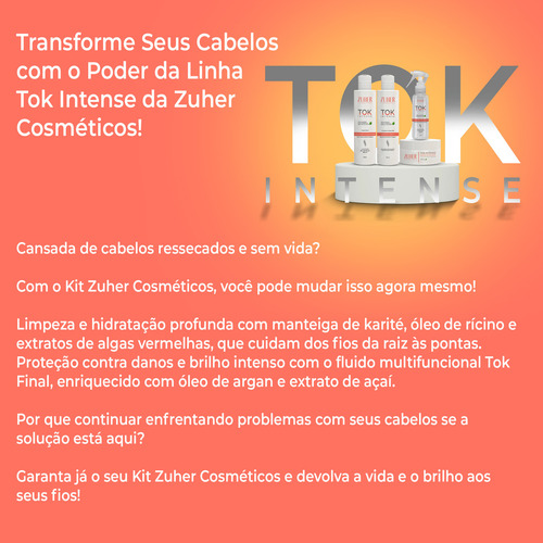 Kit Capilar Tok Intense Zuher Força E Hidratação