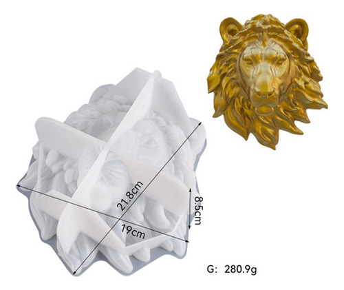 Molde De Resina Con Forma De León, Forma De Estatua Estéreo,