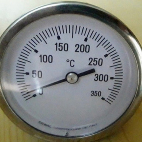 Termometro Con Bulbo 1 Metro De Cobre 0-350