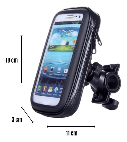 Porta Celular Motos Bici Universal Soul Impermeable Telefono Sop-q900