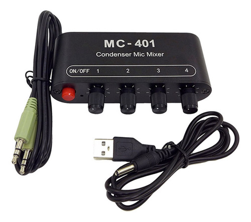 Nuevo Mezclador De Micrófono De Condensador Mini Audio Mixer