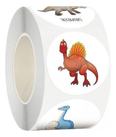 3 X 500 Piezas De Pegatinas De Dinosaurio Para Niños, Caja