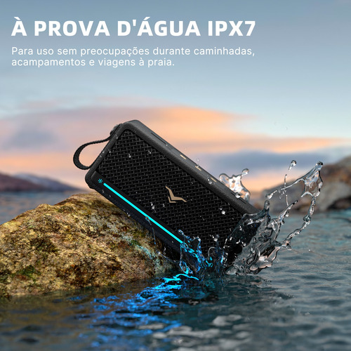 Gofree Caixa De Som Bluetooth Portátil Ipx7 À Prova D'água