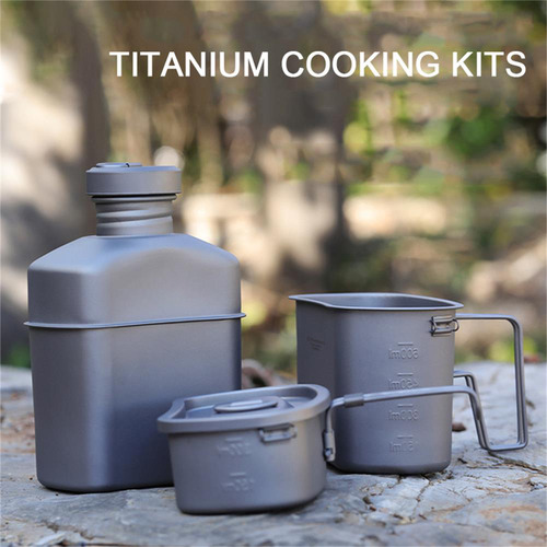 Juego De Utensilios De Cocina Para Acampar Con Tazas De Can