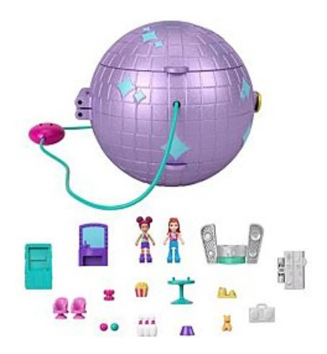Set Polly Pocket Micro 2 En 1 Pista De Patinaje Con Correa