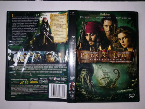 Piratas Del Caribe Cofre De La Muerte Dvd Nac Dob Sub 